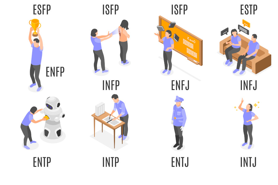 16 types de personnalité MBTI - Sentinelles et explorateurs